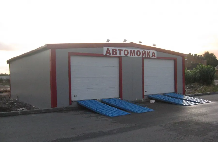 Автомойка на 2 поста сквозная под ключ